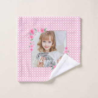 Curte personalizado de una foto rosada