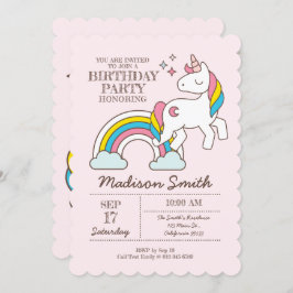 Curte Rainbow Unicorn paraliza invitación de cumpl