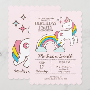 Curte Rainbow Unicorn paraliza invitación de cumpl
