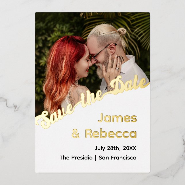 Curte Retro Boho Minimalista Quirky Invitación al  (Anverso)