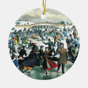 Curtidor y Ives - ornamento - invierno del Central