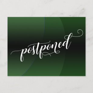 Curva verde pospuesta Invitación Boda