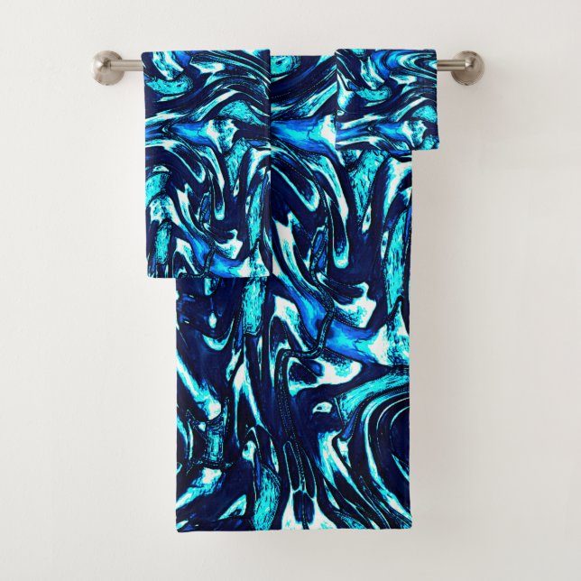 Curvas de azul y cian estropeadas (In situ)