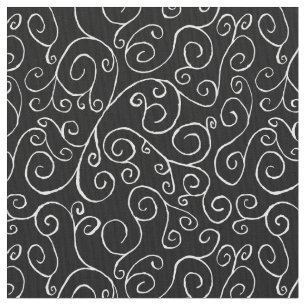 Curvas de desplazamiento blancas pintadas en tela 