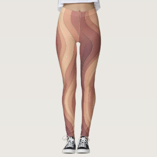 Curvas Divinas – Leggings de Arte de Línea Femenin