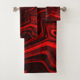 Curvas rojas claras y oscuras sobre fondo oscuro.