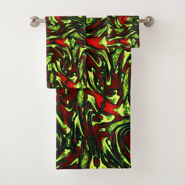 Curvas rojizas rústicas amarillas y rojas vívidas (In situ)