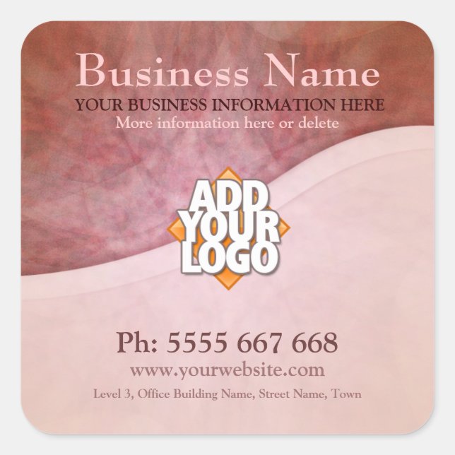 Curvas terrenas con Pegatinas comerciales con logo (Anverso)