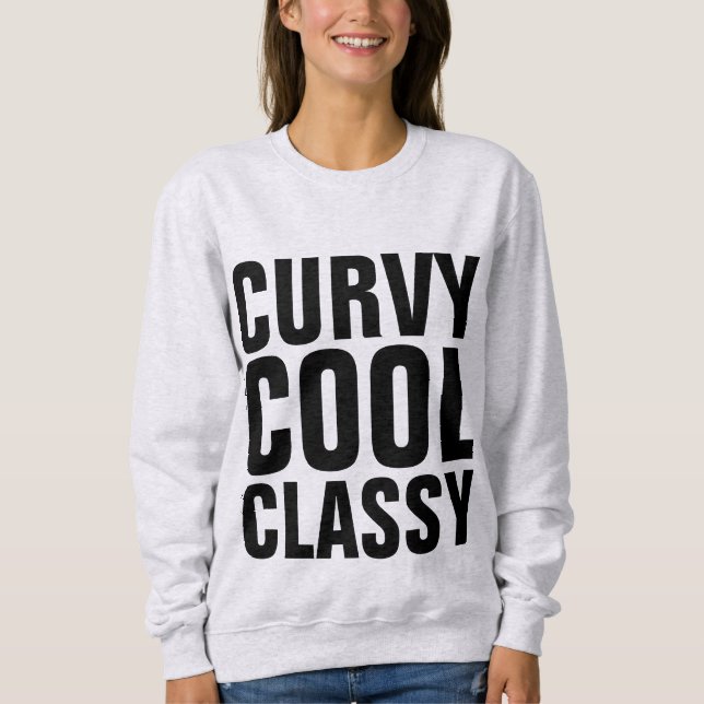 CURVY GUAY CLASSY Camisetas para damas (Anverso)