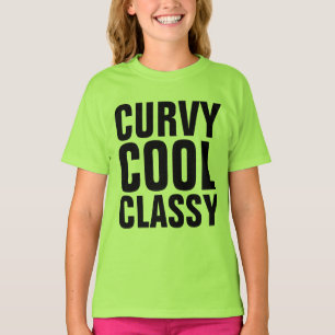 CURVY GUAY CLASSY Camisetas para damas y Chicas