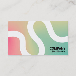 Curvy Line 02a - Tarjeta de presentación para grad