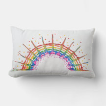 Cushion Arcoiris, cojín lumbar 33 x 53 cm