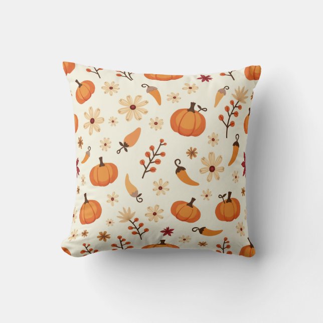 Cushion de almohadas de verduras de Acción de Grac (Anverso)