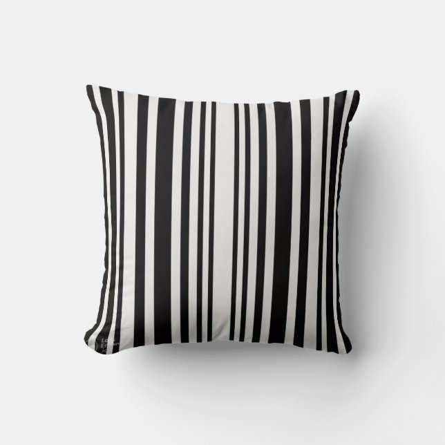 Cushion de Cojín decorativo blanco y negro de lujo (Anverso)
