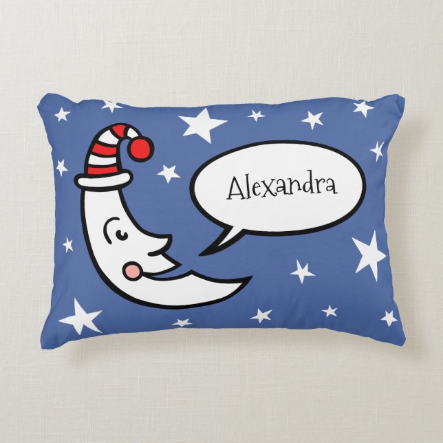 Cushion de Cojín decorativo de Luna y Estrellas pe (Anverso)