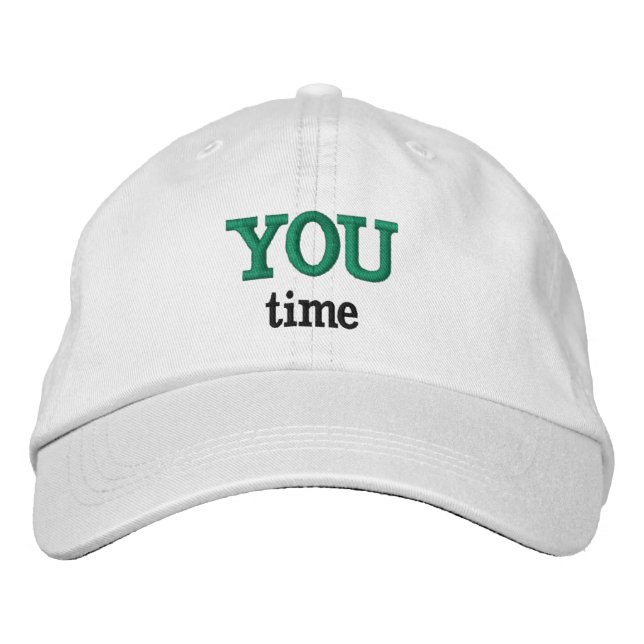 ¡Cust! Gorra bordado de texto (Anverso)
