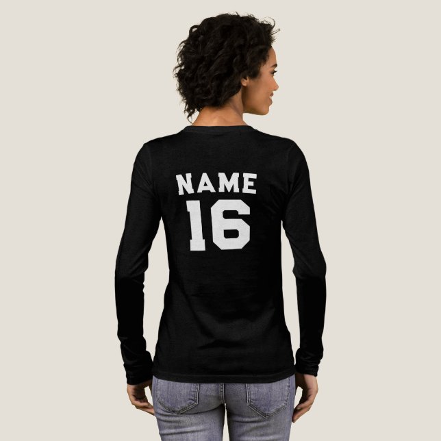 Custom Basketball tee,player Name Jersey Number  (Reverso Completo )