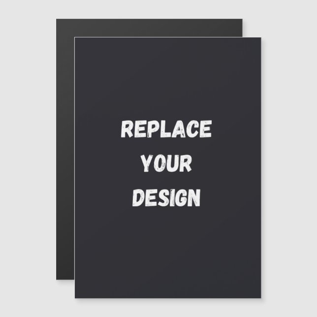 Custom black simple Design Add Photo or Text (Anverso/Reverso)