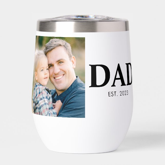 Custom Dad Established Photo Fathers Day (Frente)