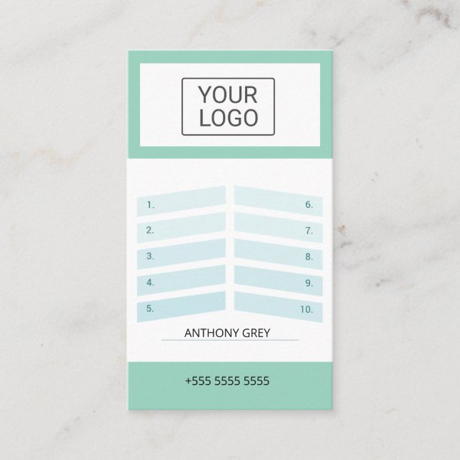 Custom Elegant Olive Green Business Season Ticket  (Anverso)