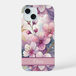 Custom Elegant Watercolor Cherry Blossom Sakura