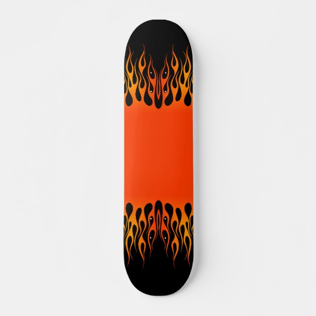 Custom Flames Skateboard (Anverso )