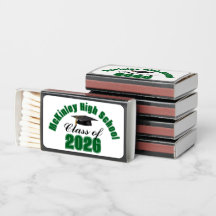 Custom Green Class of 2026 Graduation Party