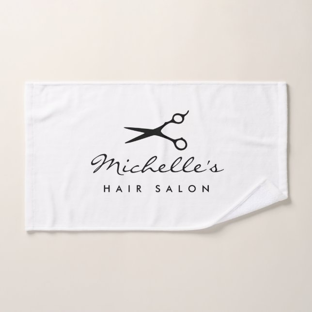 Custom hairdresser hand towel for hair salon (Toalla de mano)