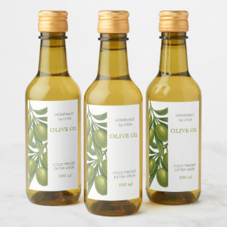 Custom Homemade Olive Oil Label