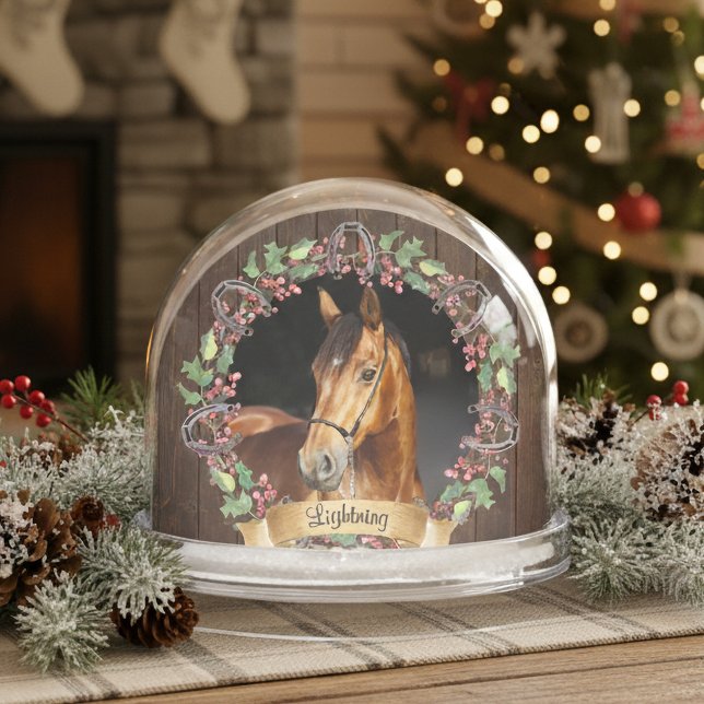 Custom Horse Photo Rustic Christmas (Subido por el creador)