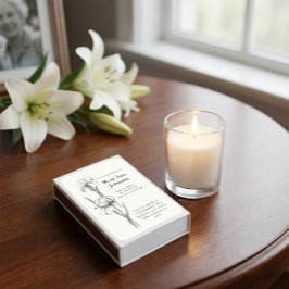 Custom In Loving Memory Matches with Iris Flowers