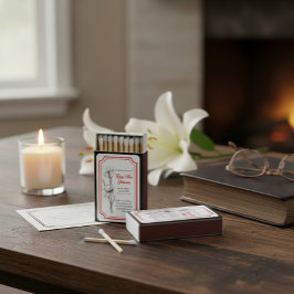 Custom In Loving Memory Memorial Matches with Iris