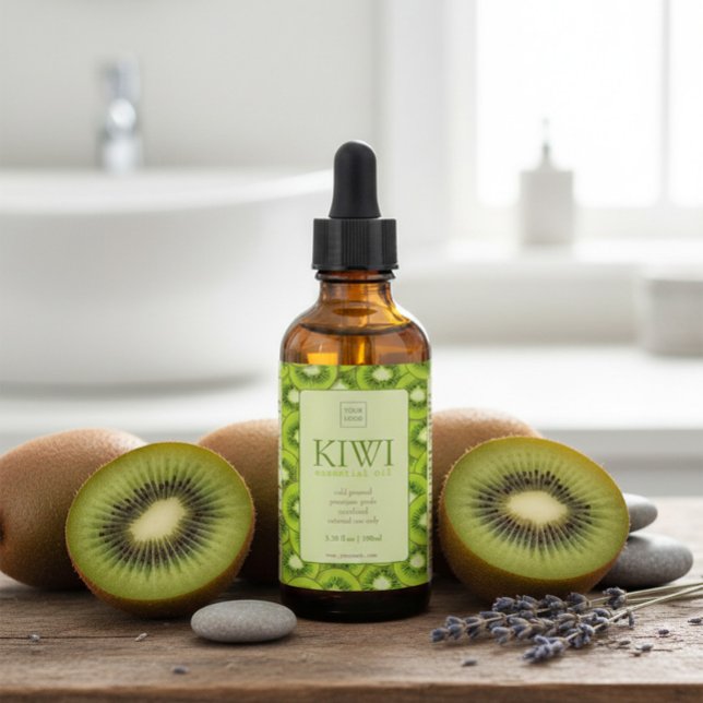 Custom Kiwi Essential Oil Label (Subido por el creador)