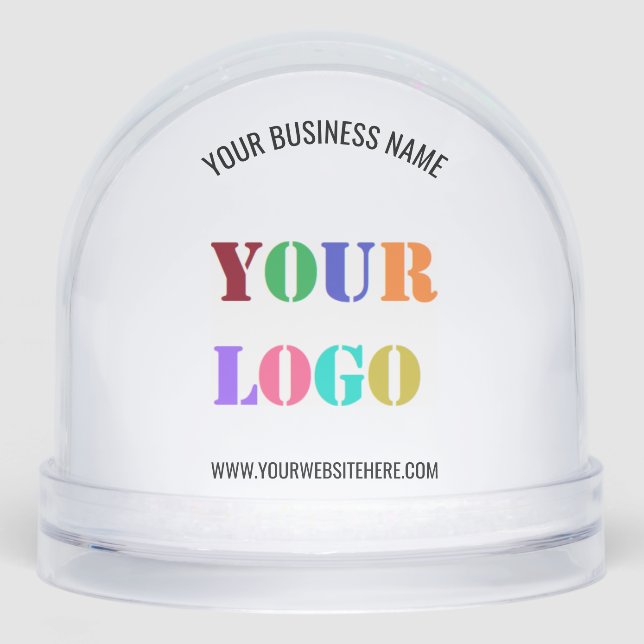Custom Logo and Text Business Gift Snow Globe (Anverso)