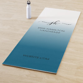 Custom Logo Promotional Business Teal Exercise Mat