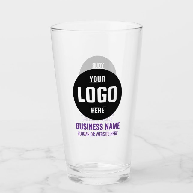 Custom Logo & Text 16oz Personalized Beer Glass (Anverso)