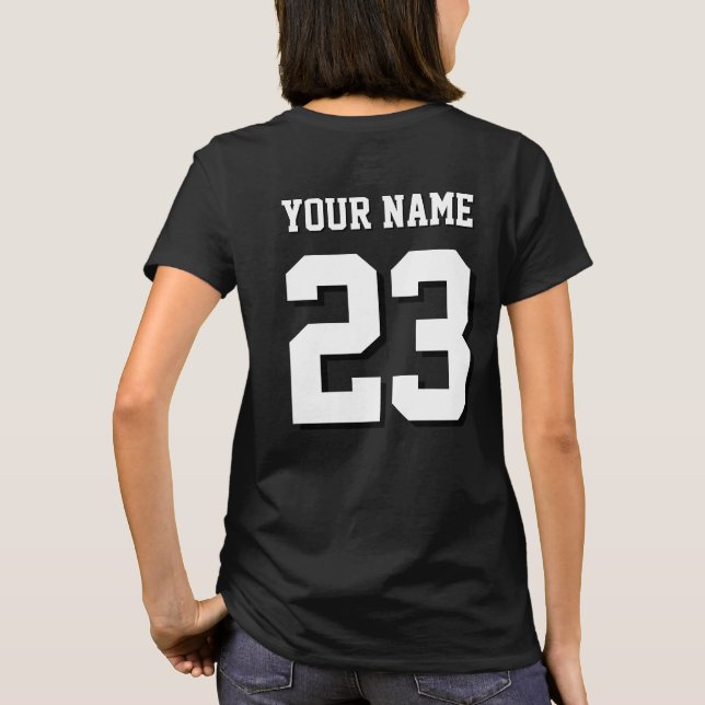 Custom Name and Number Jersey Sports (Reverso)