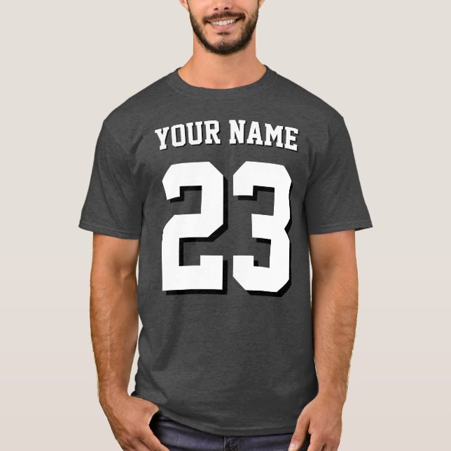 Custom Name and Number Jersey Sports (Anverso)