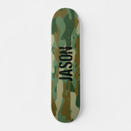 Custom name armo camo camouflage skateboard deck