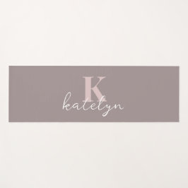 Custom Name Minimal Fitness Yoga Mat