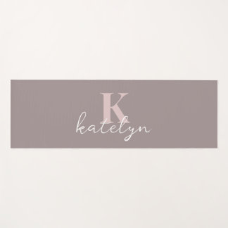 Custom Name Minimal Fitness Yoga Mat