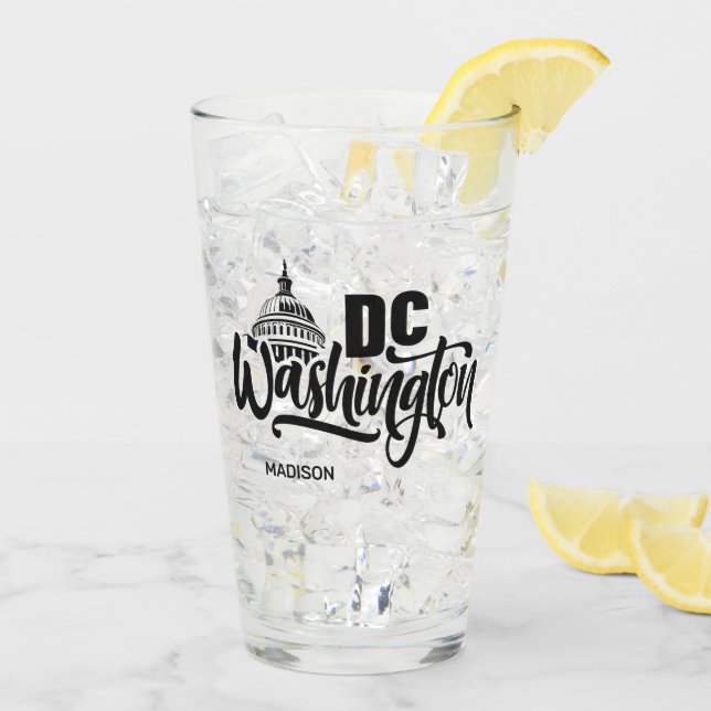 Custom Name Washington DC (Reverso (hielo))