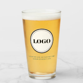 Custom Personalized Logo and Text Beer Glasses