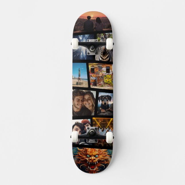 Custom Personalized Photo Collage Skateboard (Anverso)