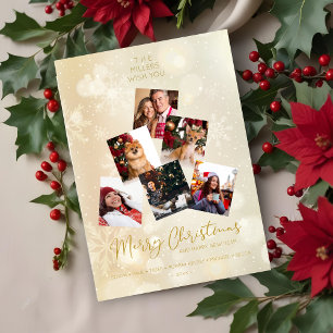 Custom Photo Family Christmas Tree Happy New Year