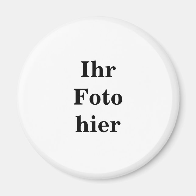 Custom photo nombre personalized imán (Frente)
