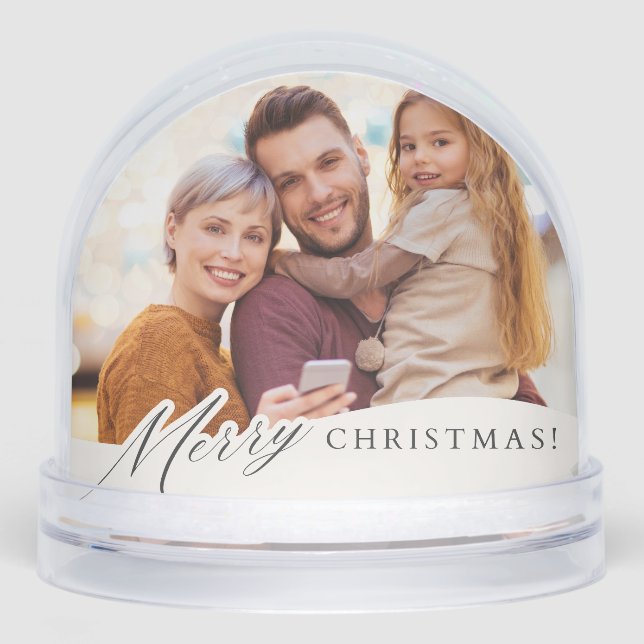 Custom Photo Snow Globe  (Anverso)
