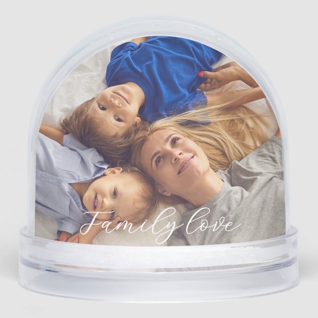 Custom Photo Snow Globe – Personalized Gift (Anverso)