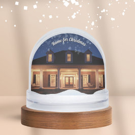 Custom Photo Snow Globe with House Keepsake Gift