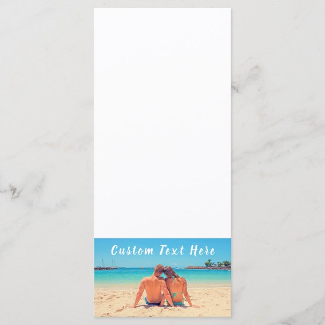 Custom Photo Text Menu Your Favorite Photos Love (Anverso)